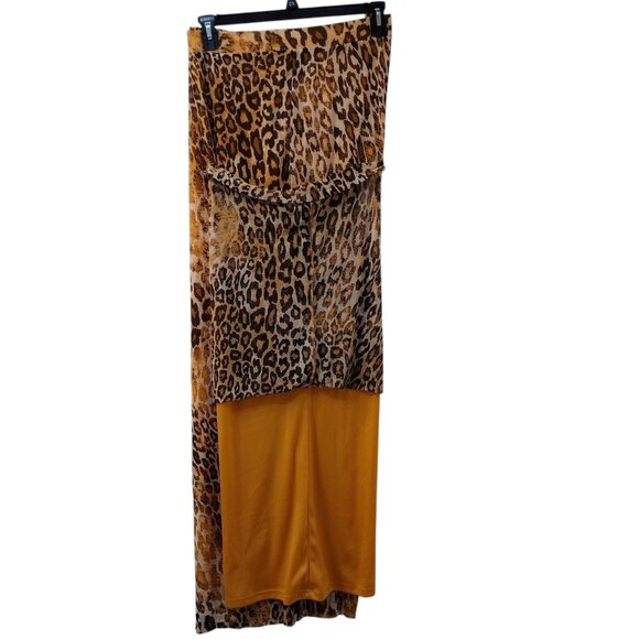 Antthony Originals: 2 pc. Mesh Knit Pant Set, Size 2XT, Mustard Yellow, Brown - Picture 7 of 12